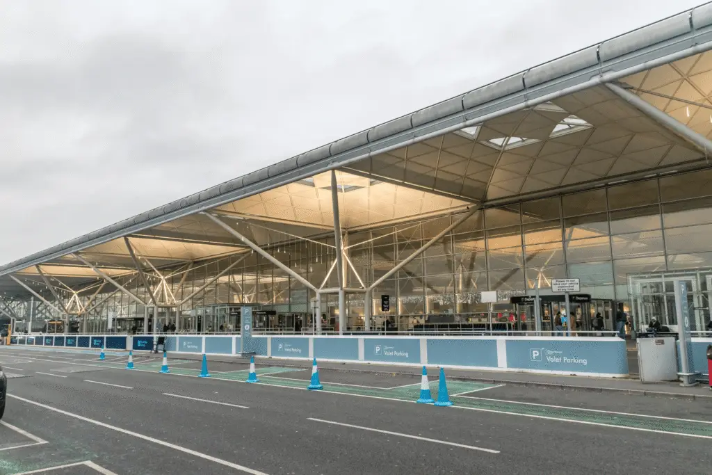 Our Windsor Taxi Waiting outside Stansted Airport